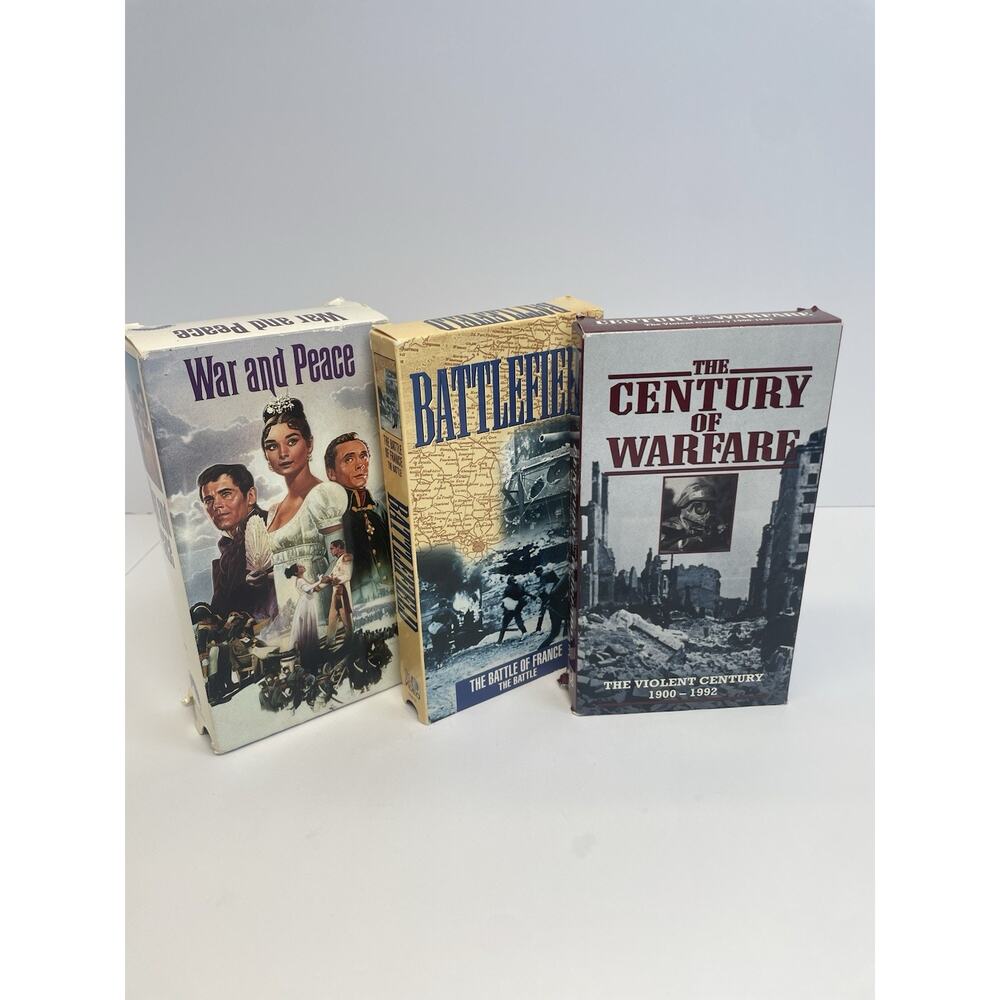 Vintage VHS Collection Lot - Theme: War Movies/Documenteries